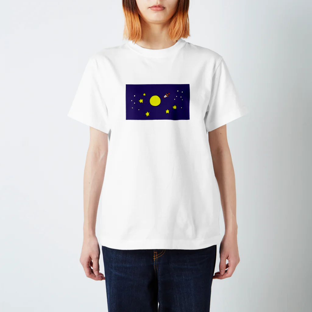 misamisa_ggのうちゅうとロケット Regular Fit T-Shirt