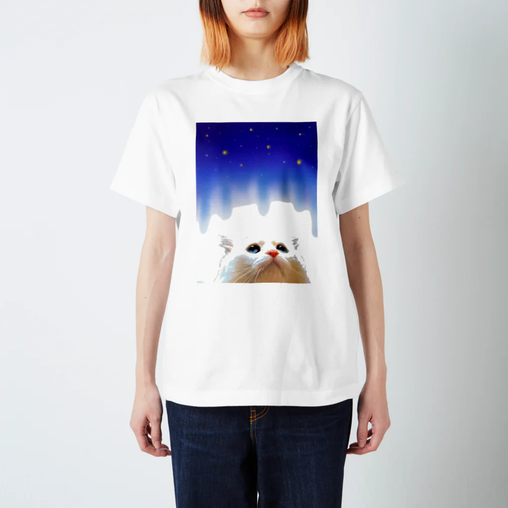  "chuna × kochi" cats shopのしらたまの夢。 スタンダードTシャツ