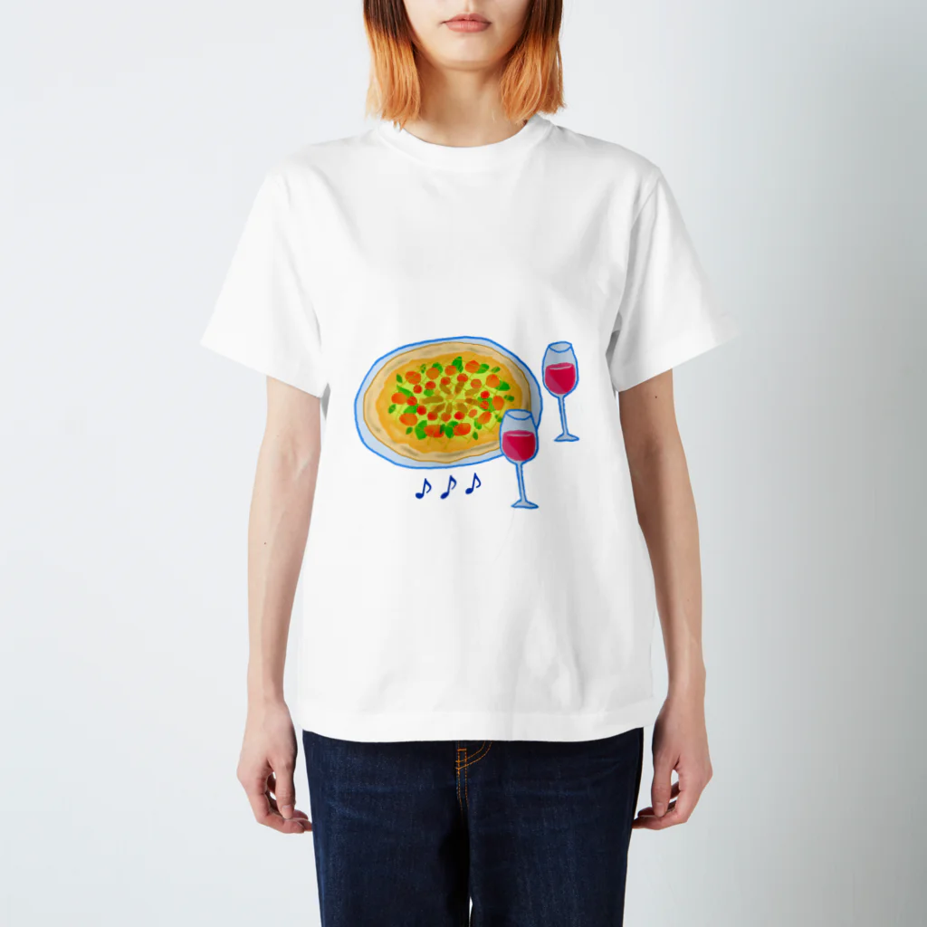 Qsarkの楽しいピザ・タイム スタンダードTシャツ