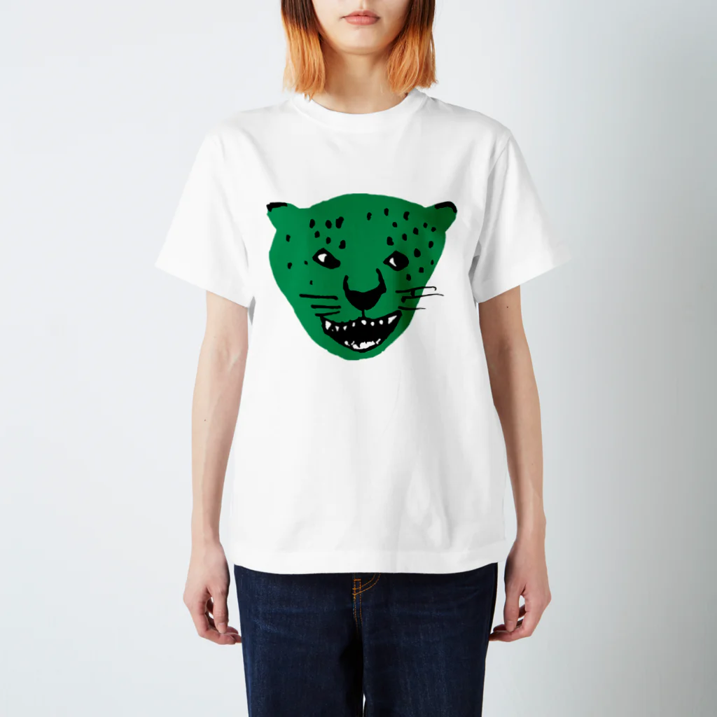 青豹のGreen jaguar  Regular Fit T-Shirt