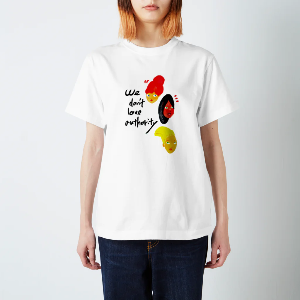 megumiillustrationのno authority スタンダードTシャツ