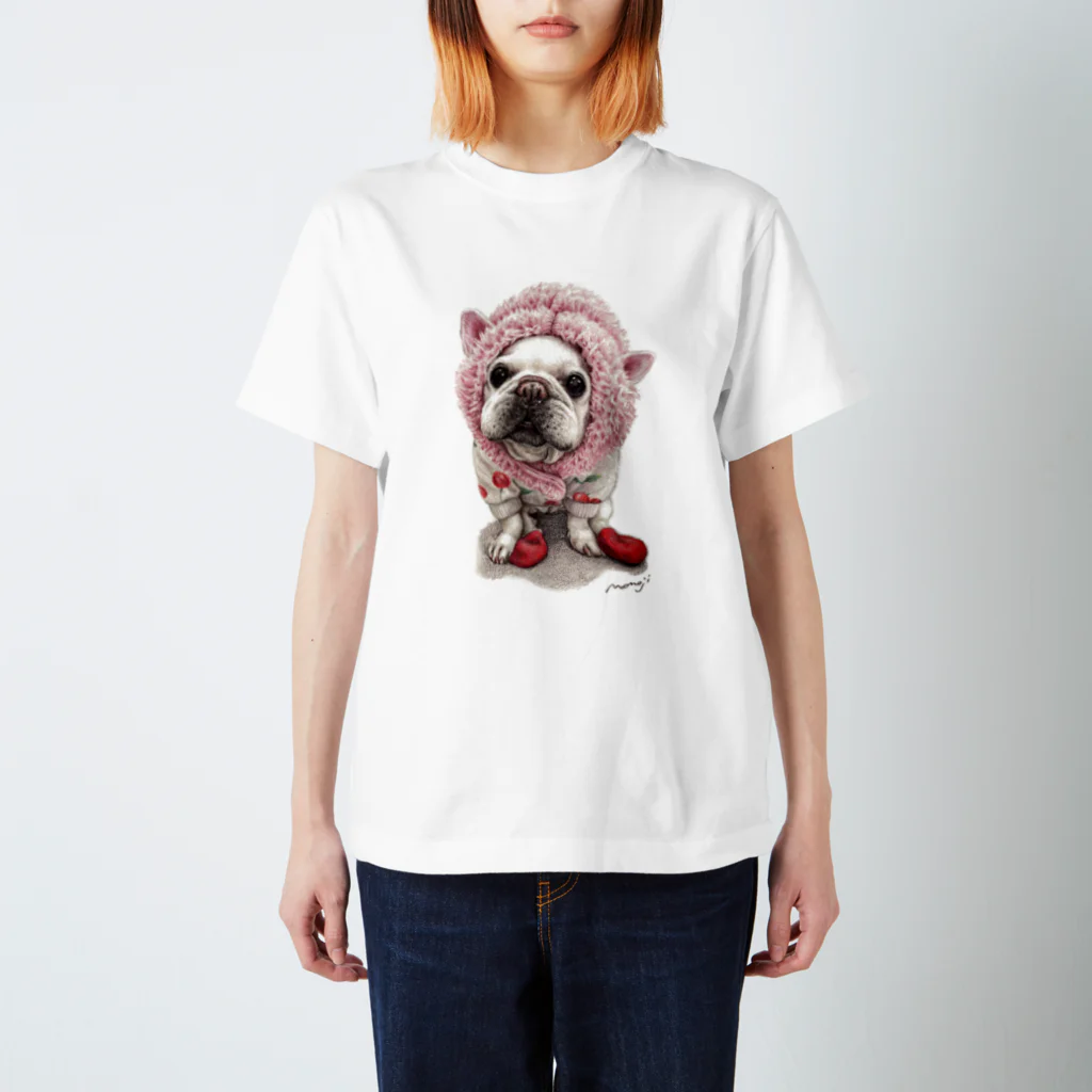 Momojiの犬画のフレブル7 スタンダードTシャツ