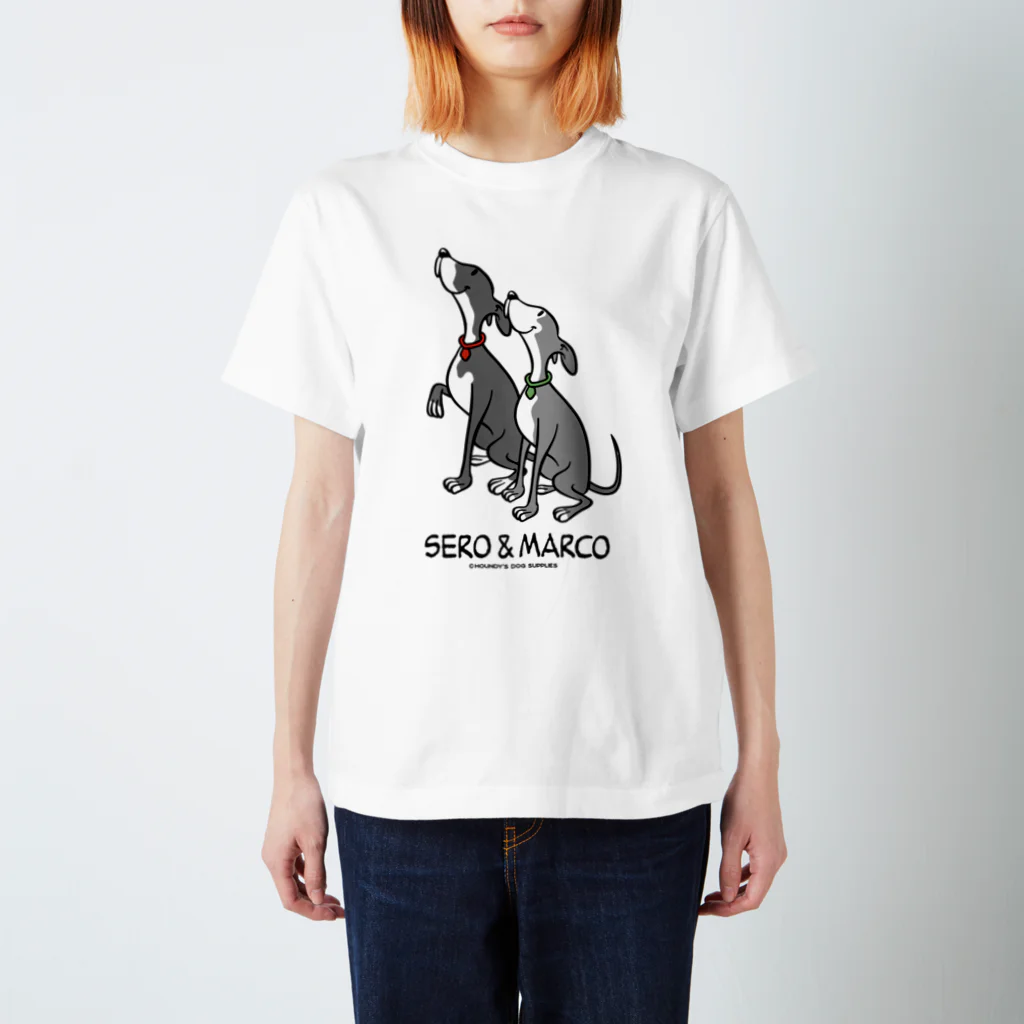 Houndy's supply イタグレ服【ハウンディーズ】のSEROくん＆MARCOくん専用 スタンダードTシャツ