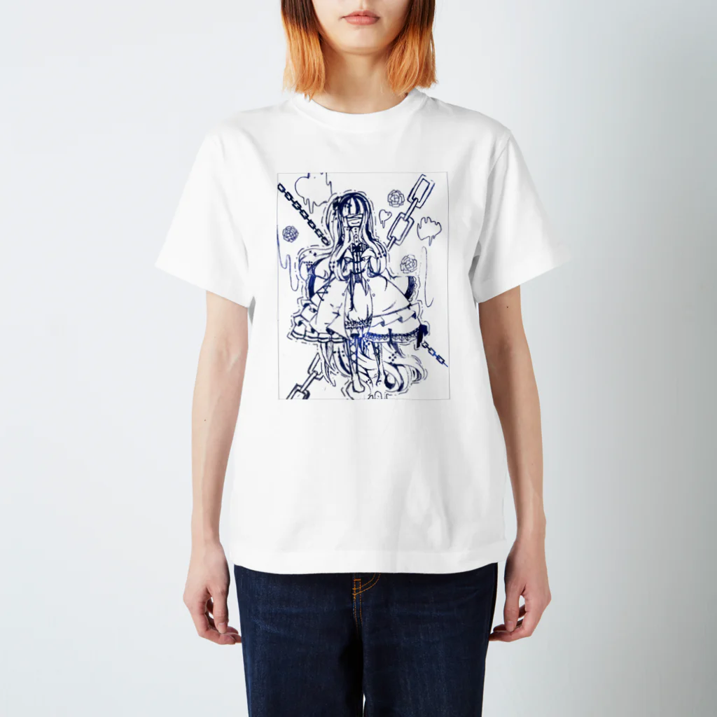 ☓午☓前☓。の鎖の少女 スタンダードTシャツ