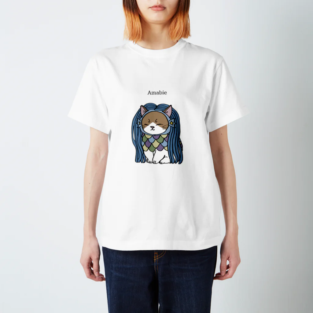 nemuruのアマビエねこT スタンダードTシャツ