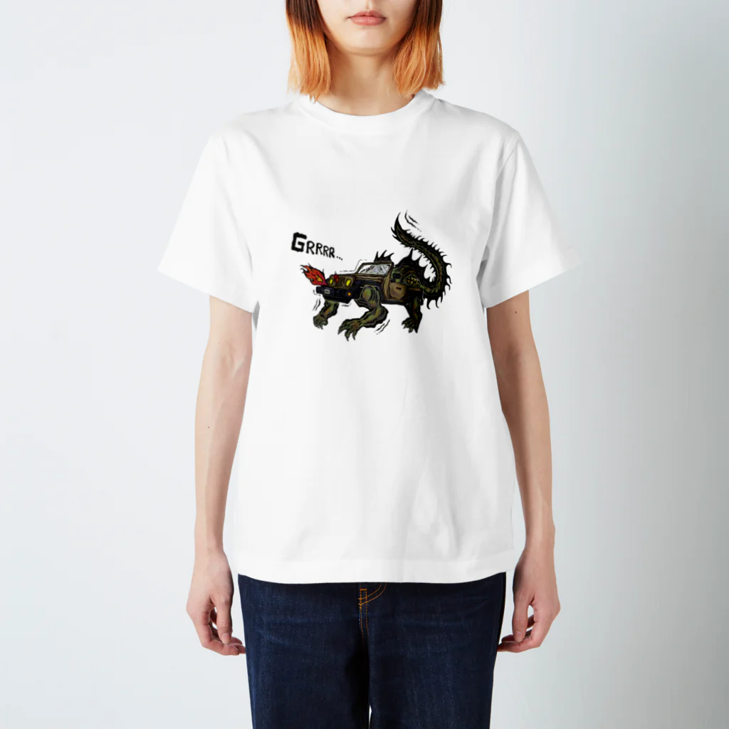 SAGO-PESHIROの4WD-DRAGON スタンダードTシャツ