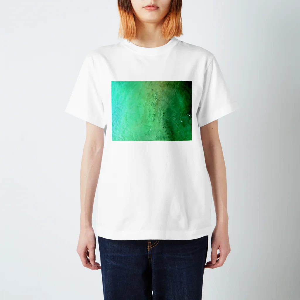 古春一生(Koharu Issey)のメロンソーダの海。(薄濃) Regular Fit T-Shirt