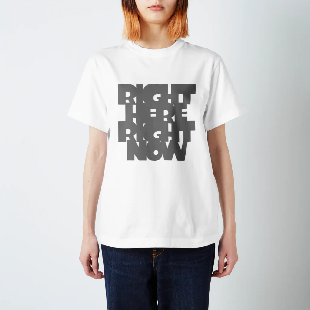 metao dzn【メタヲデザイン】のRight here, Right now.（GR） Regular Fit T-Shirt