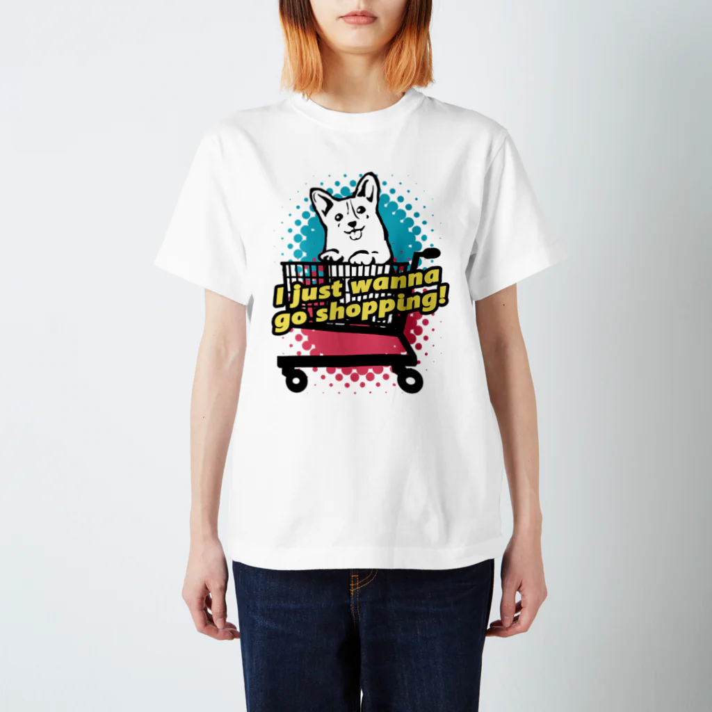 犬グッズの店しえるぶるーのコーギー in ショッピングカート Regular Fit T-Shirt