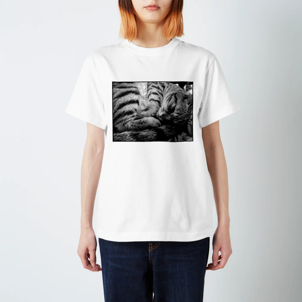 古春一生(Koharu Issey)の微睡みのＲ(白) Regular Fit T-Shirt