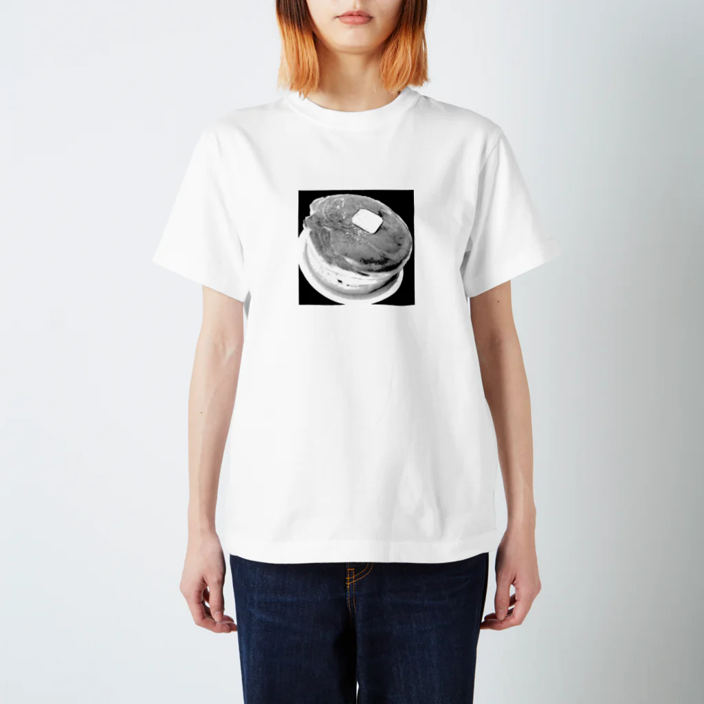 りか*🍄のモノクロホットケーキ 티셔츠