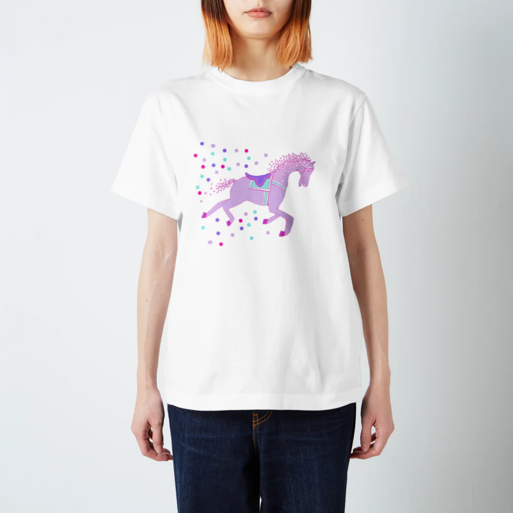 NIKORASU GOのユメカワデザイン「メリーゴーランド」 スタンダードTシャツ