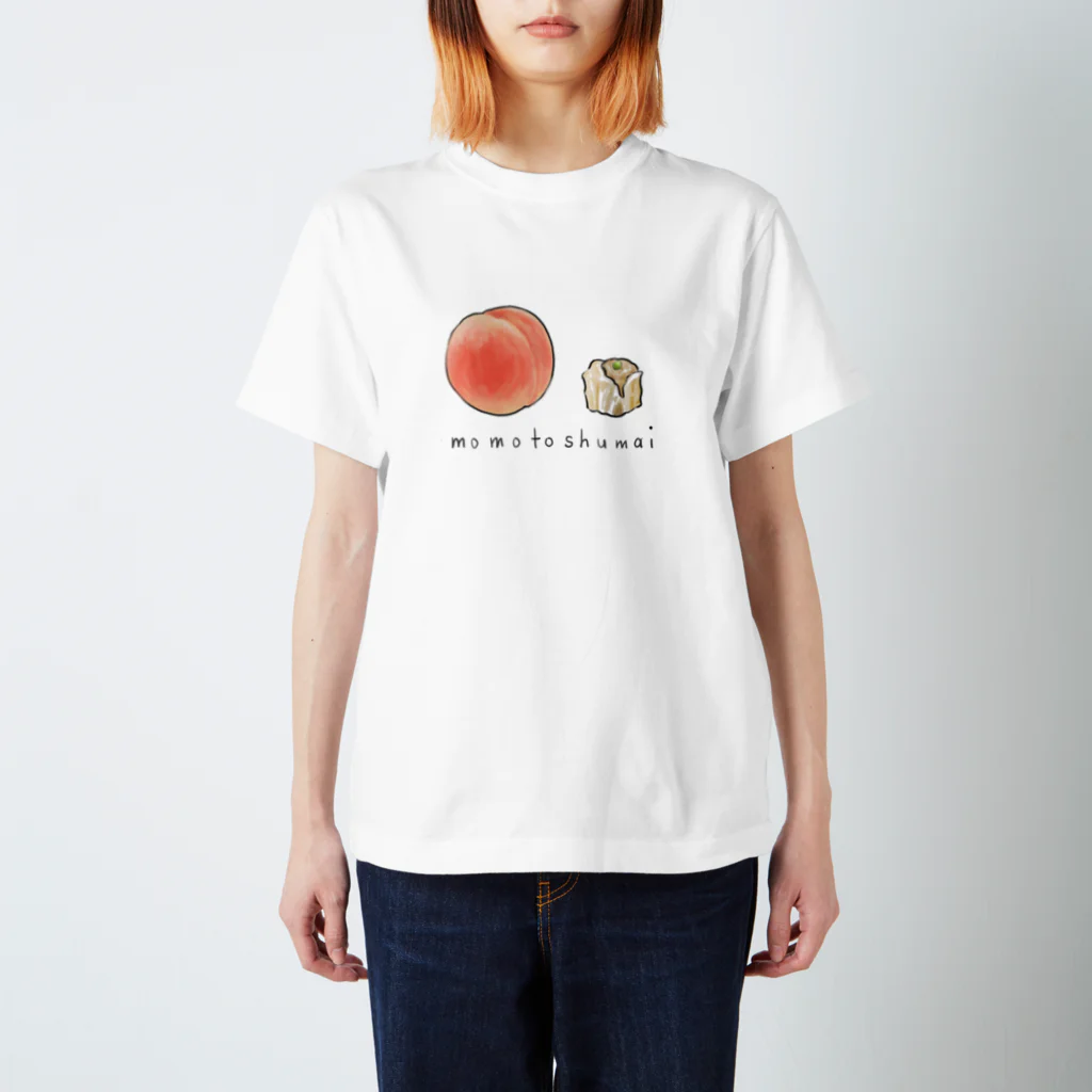 ZAZY official shopの桃と焼売 スタンダードTシャツ