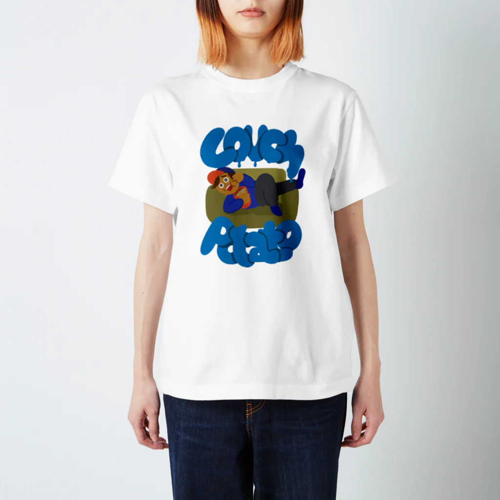 スロータイプ書店 Slowtype Booksのcouch potato カウチポテト 050 Regular Fit T-Shirt