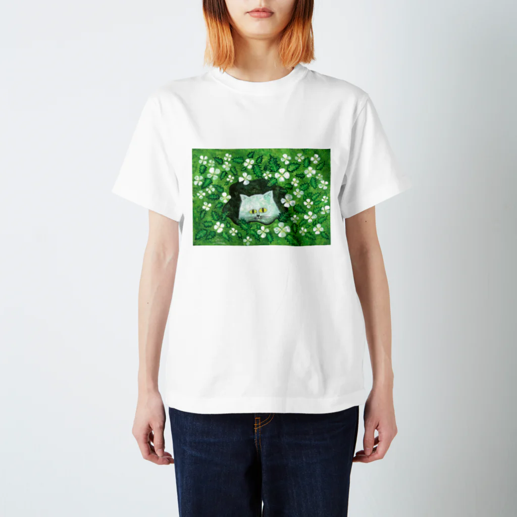 saorishinadaの月見草の隠れ家 The hiding place of the evening primroses スタンダードTシャツ