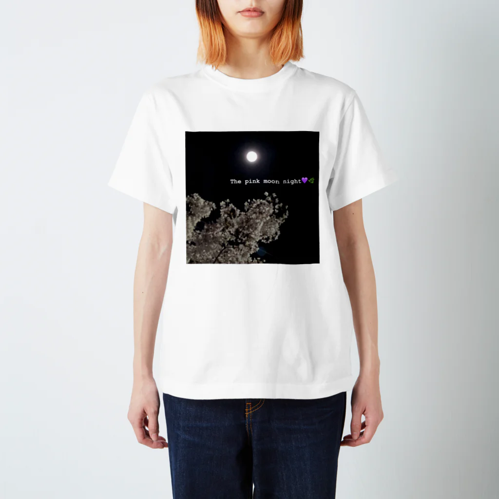 monacoのThe pink moon night Regular Fit T-Shirt