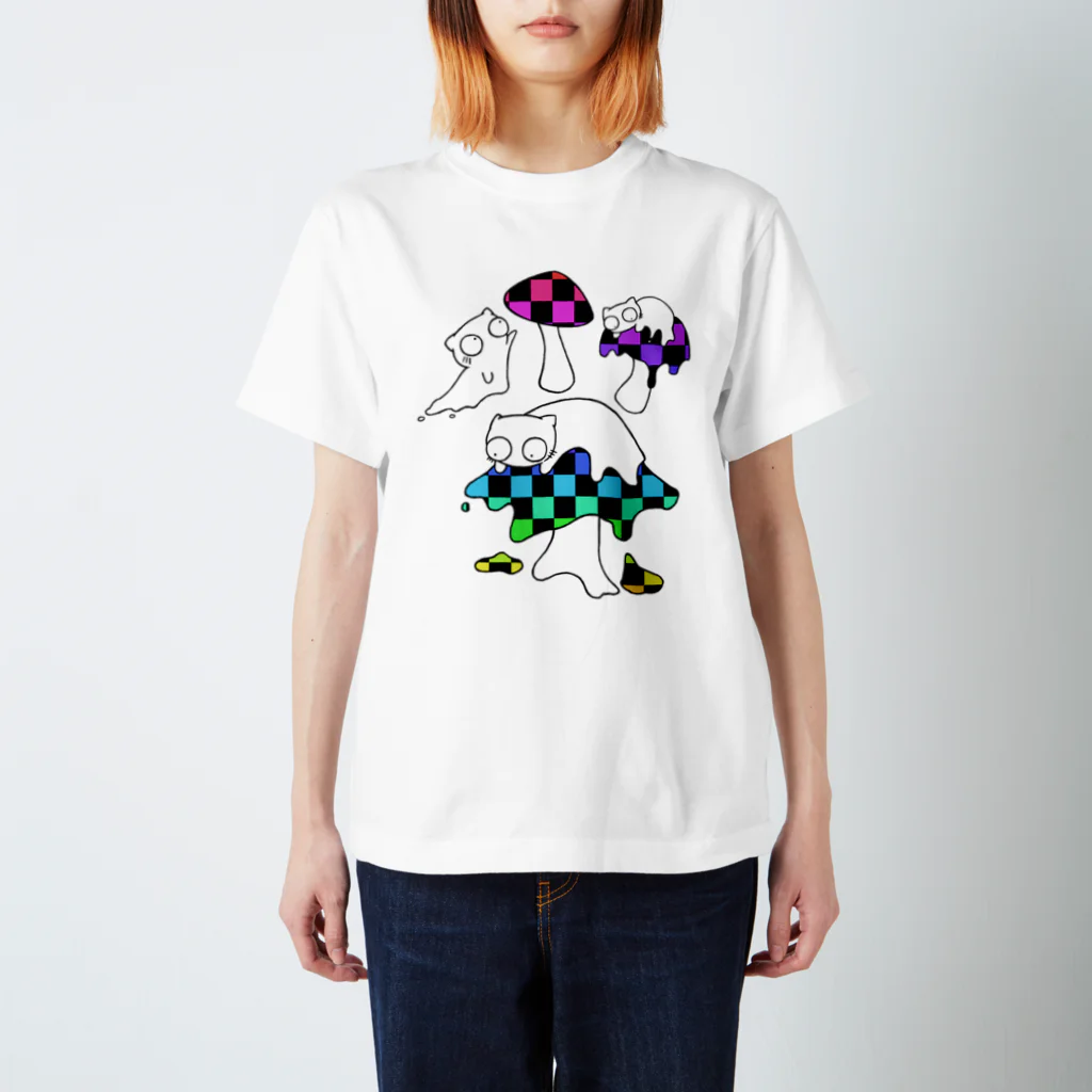 B6_6bitのmushroom  スタンダードTシャツ