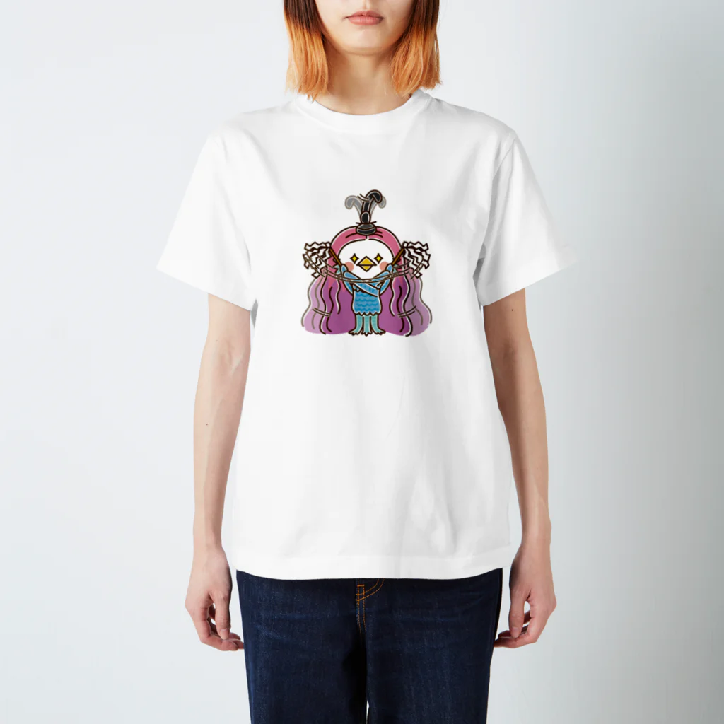アグリム@かわ主婦スタンプ制作中のアマビエ様のお祓い スタンダードTシャツ