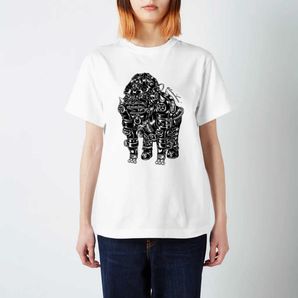 TOMOKUNIのAnimalia Kinky “ Black Gorilla ” スタンダードTシャツ