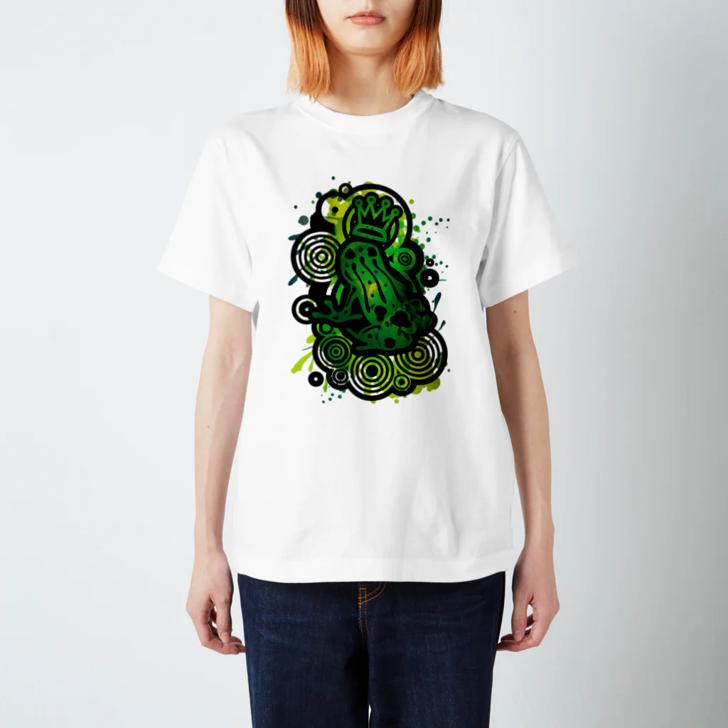 AURA_HYSTERICAのPoison_dart_frog Regular Fit T-Shirt