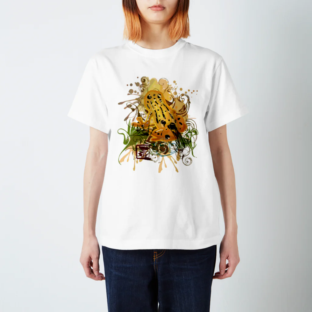 AURA_HYSTERICAのPoison_dart_frog スタンダードTシャツ