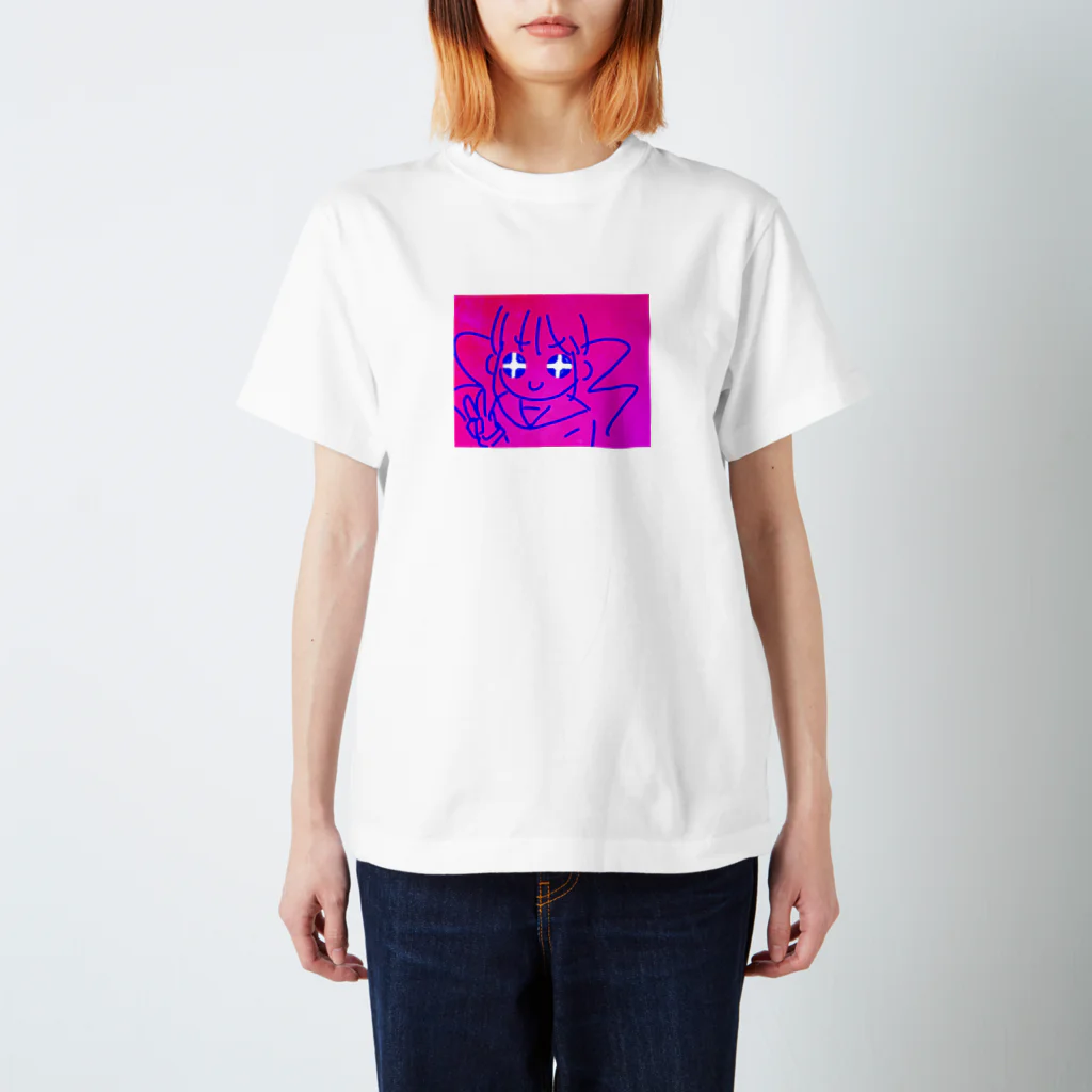 すだよの彩度バチバチ女の子 スタンダードTシャツ