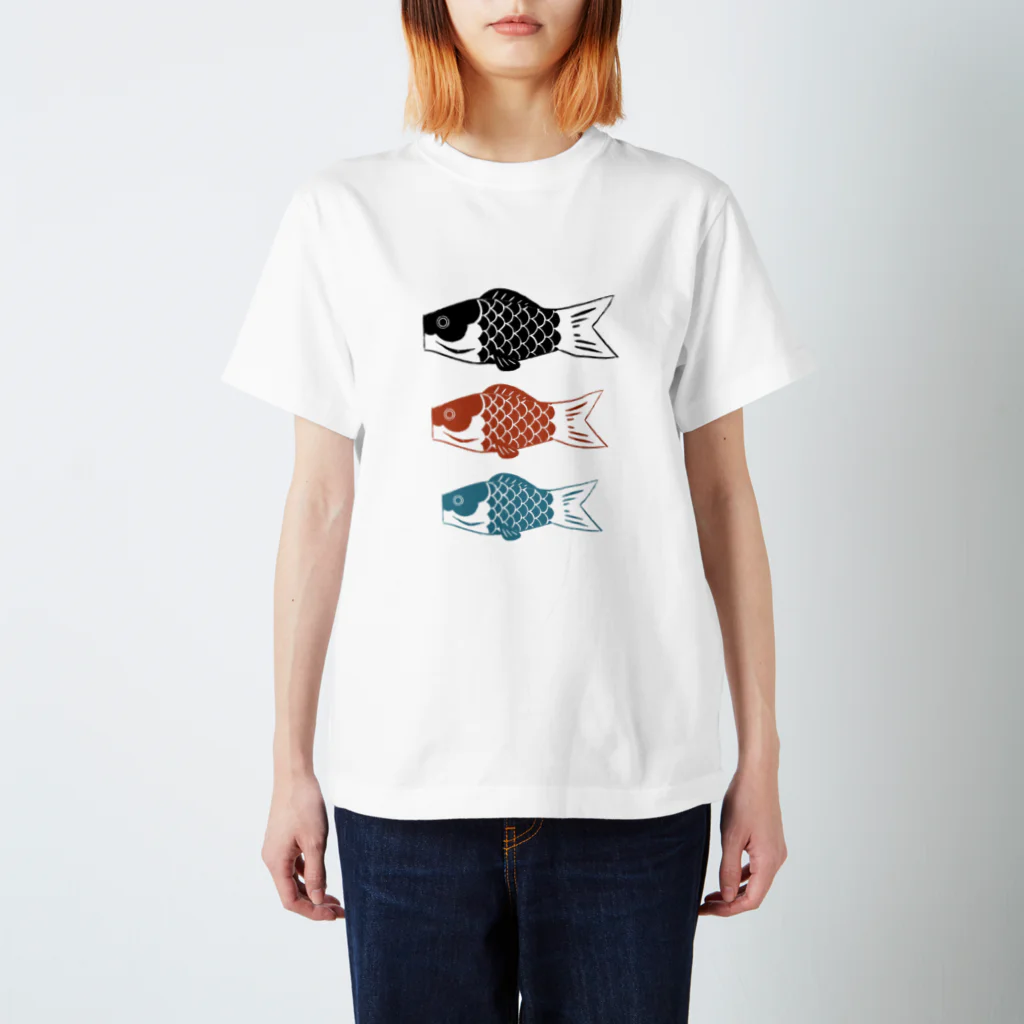 りのの鯉のぼり（3匹） Regular Fit T-Shirt