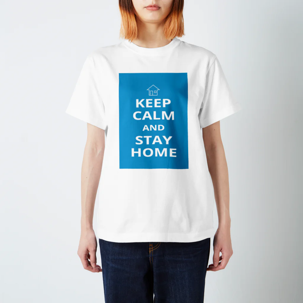 borderLinerのKeep Carm and Stay Home スタンダードTシャツ