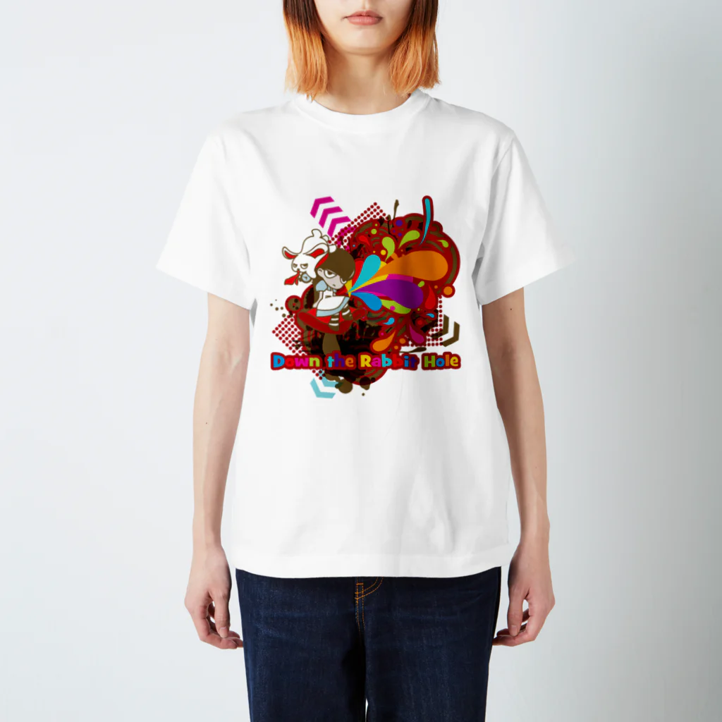 AURA_HYSTERICAのDown the Rabbit-Hole スタンダードTシャツ