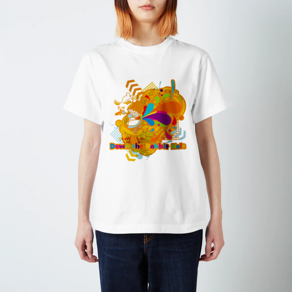 AURA_HYSTERICAのDown the Rabbit-Hole スタンダードTシャツ