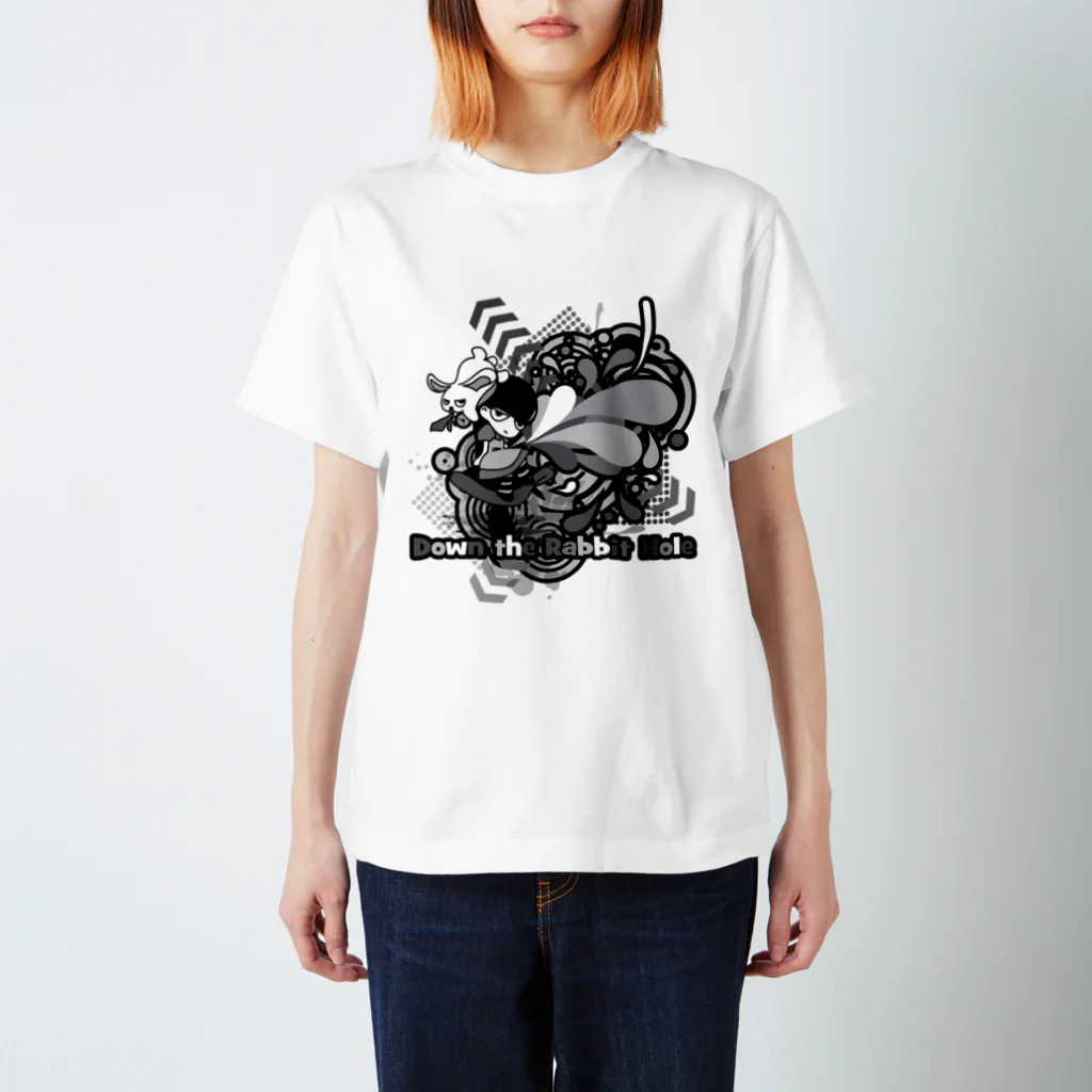 AURA_HYSTERICAのDown the Rabbit-Hole スタンダードTシャツ