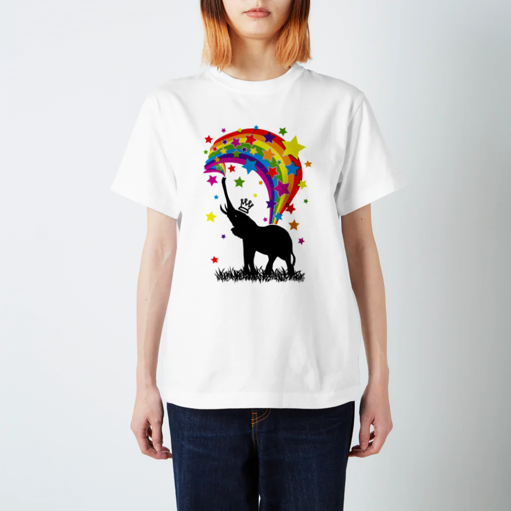 AURA_HYSTERICAのElephant_Bathing Regular Fit T-Shirt