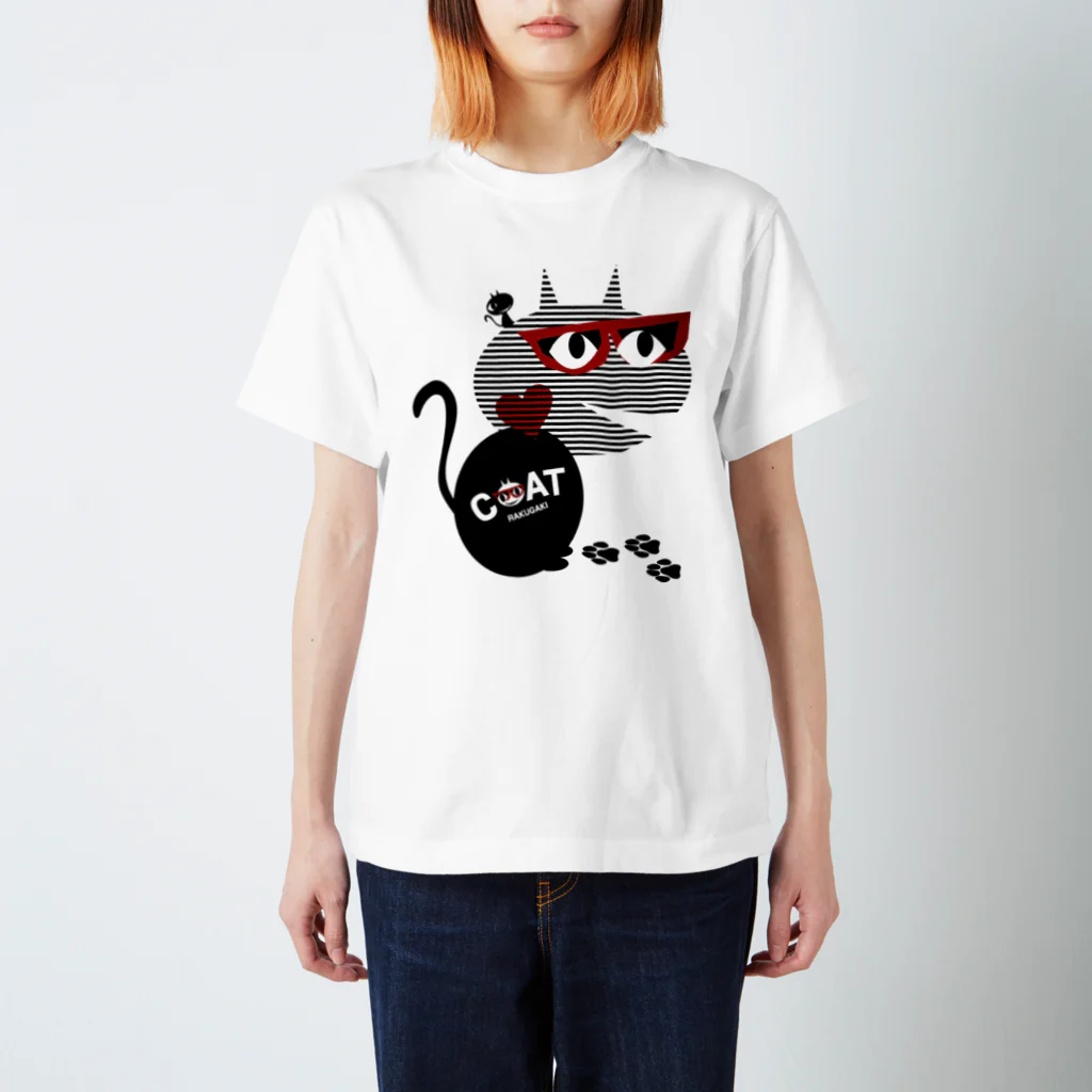 キャッティ（オフィシャル）ネコ好き集まれ!!のキャッティの心の中は？ スタンダードTシャツ