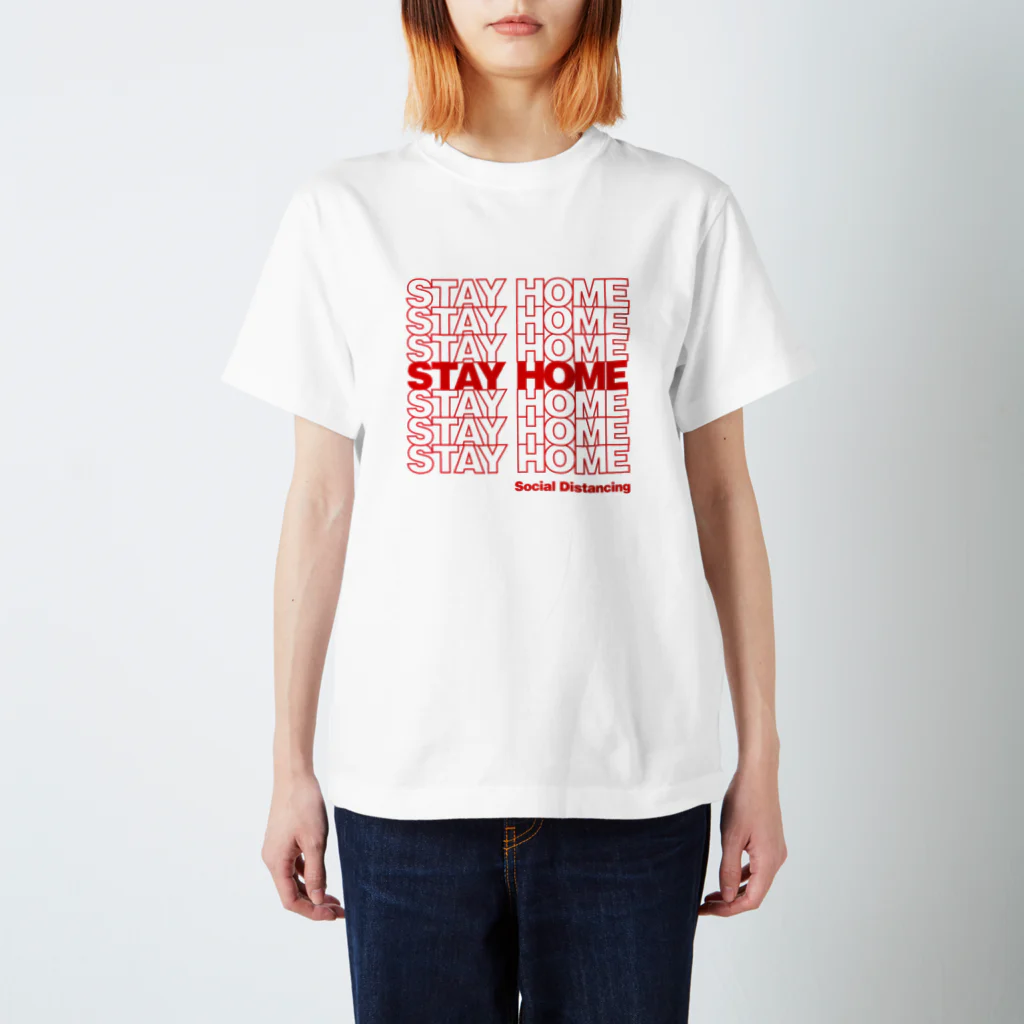 DJYSKのSTAY HOME -Social Distancing- スタンダードTシャツ