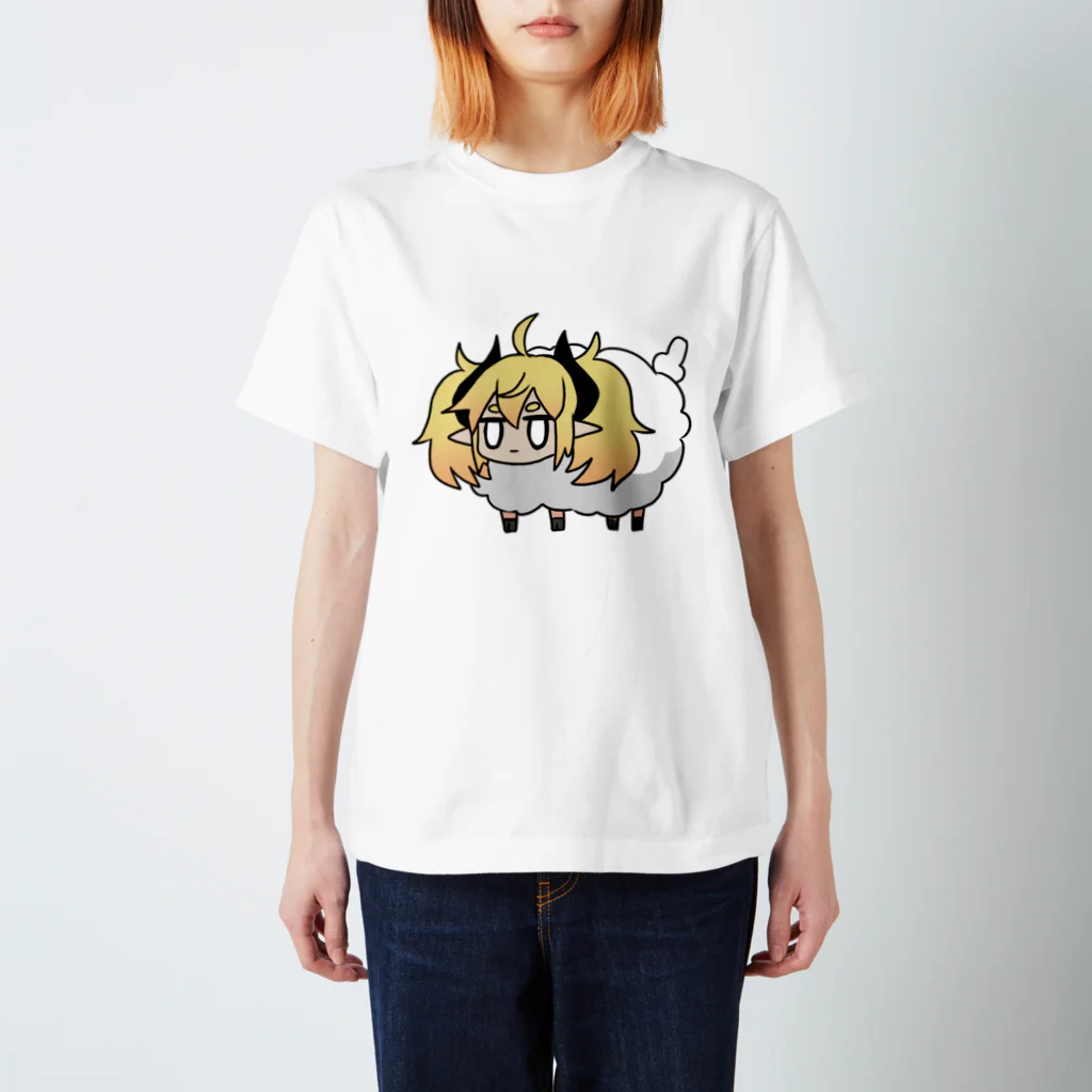 寝夢魅大明神のらむみちゃん Regular Fit T-Shirt