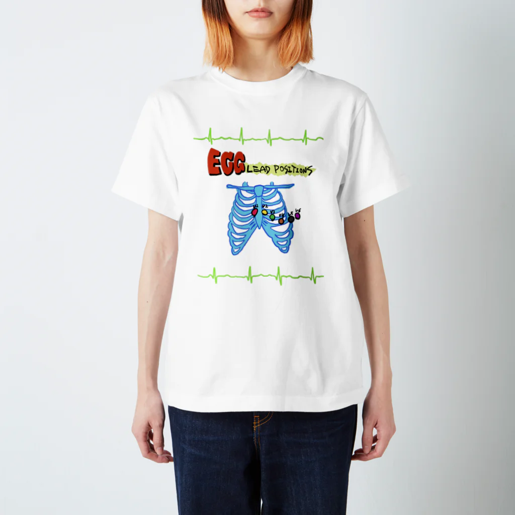 RyumassのECG 6 Lead Positions スタンダードTシャツ