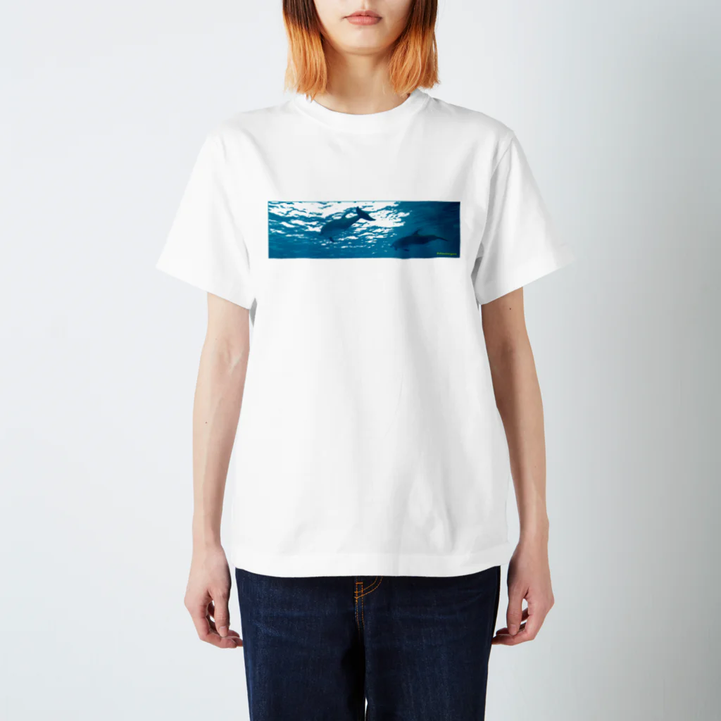 坂巻通り衣料品店の🐬ඩොල්ෆින් සමඟ Regular Fit T-Shirt
