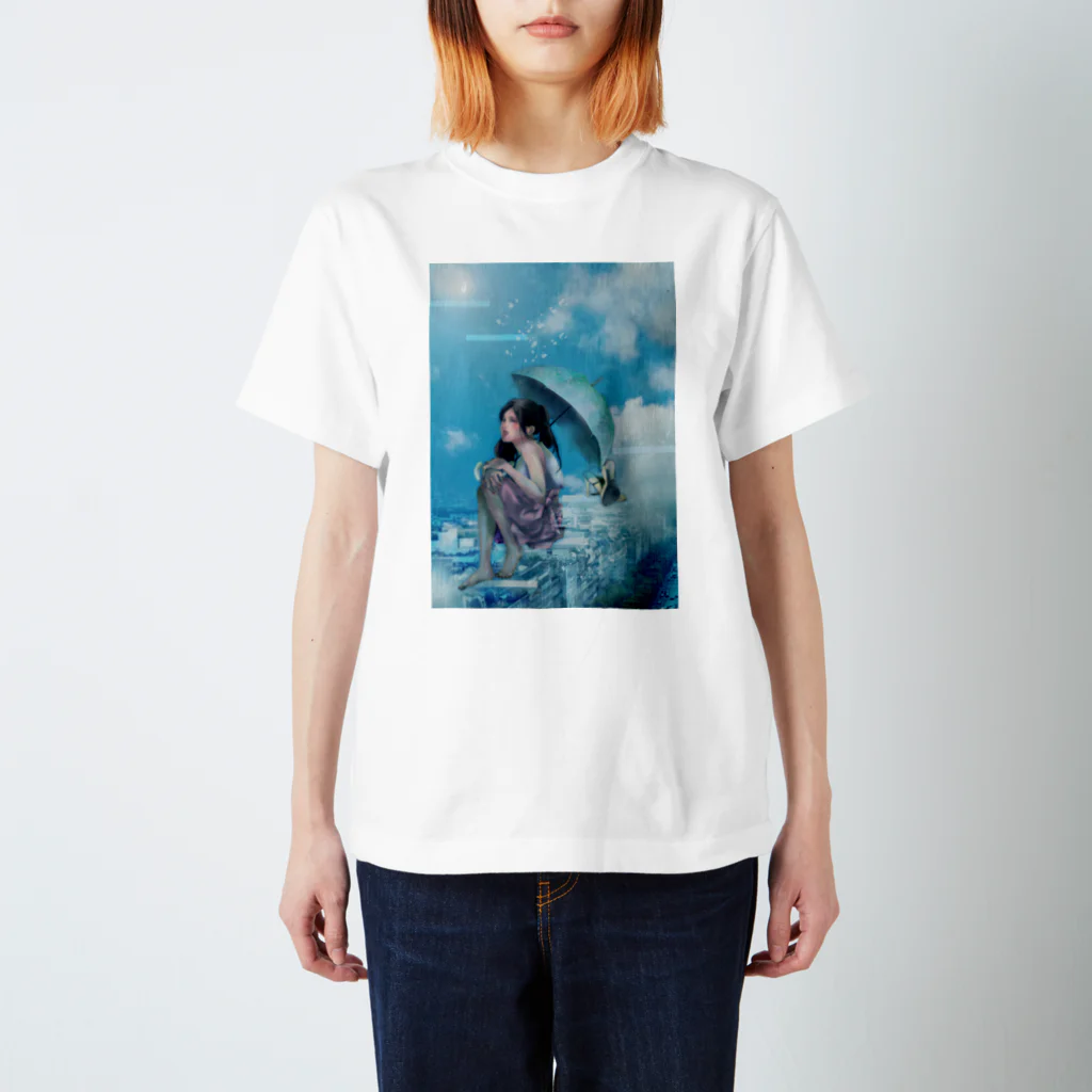 亞醒のRain-girl Regular Fit T-Shirt