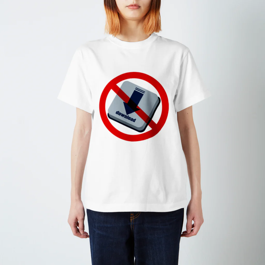 AURA_HYSTERICAのNO_download Regular Fit T-Shirt