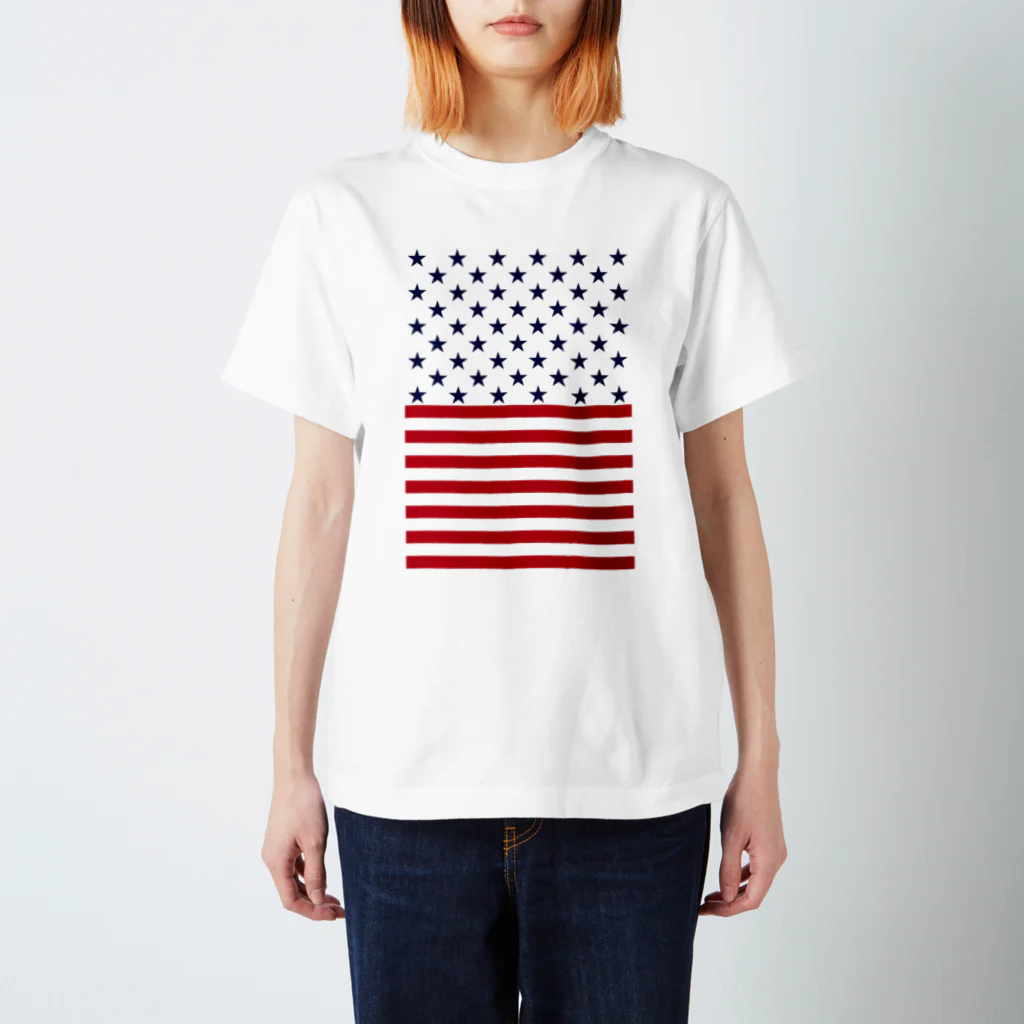 AURA_HYSTERICAのStar-Spangled Banner Regular Fit T-Shirt