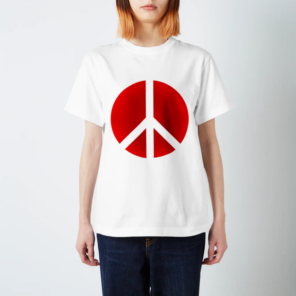AURA_HYSTERICAのPeace_Symbol Regular Fit T-Shirt