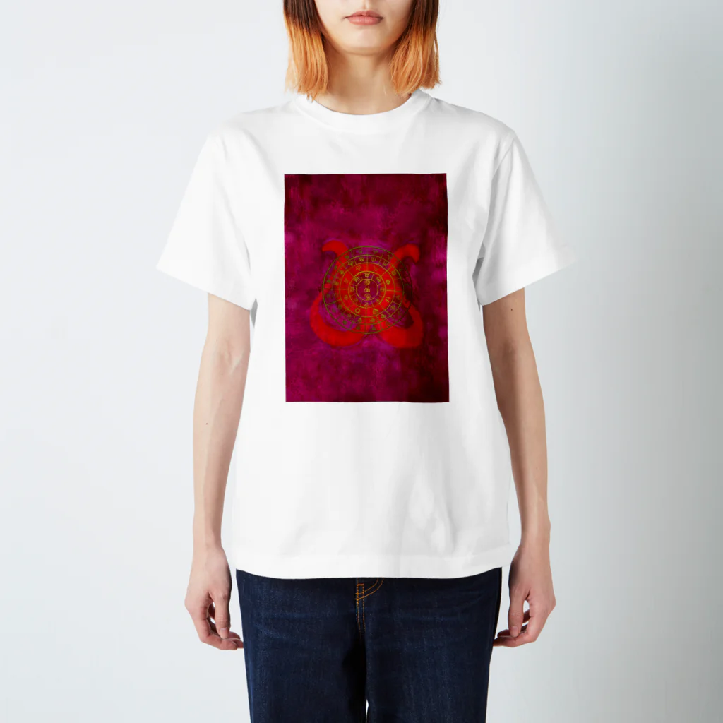 WAMI ARTのフトマニ赤金 スタンダードTシャツ