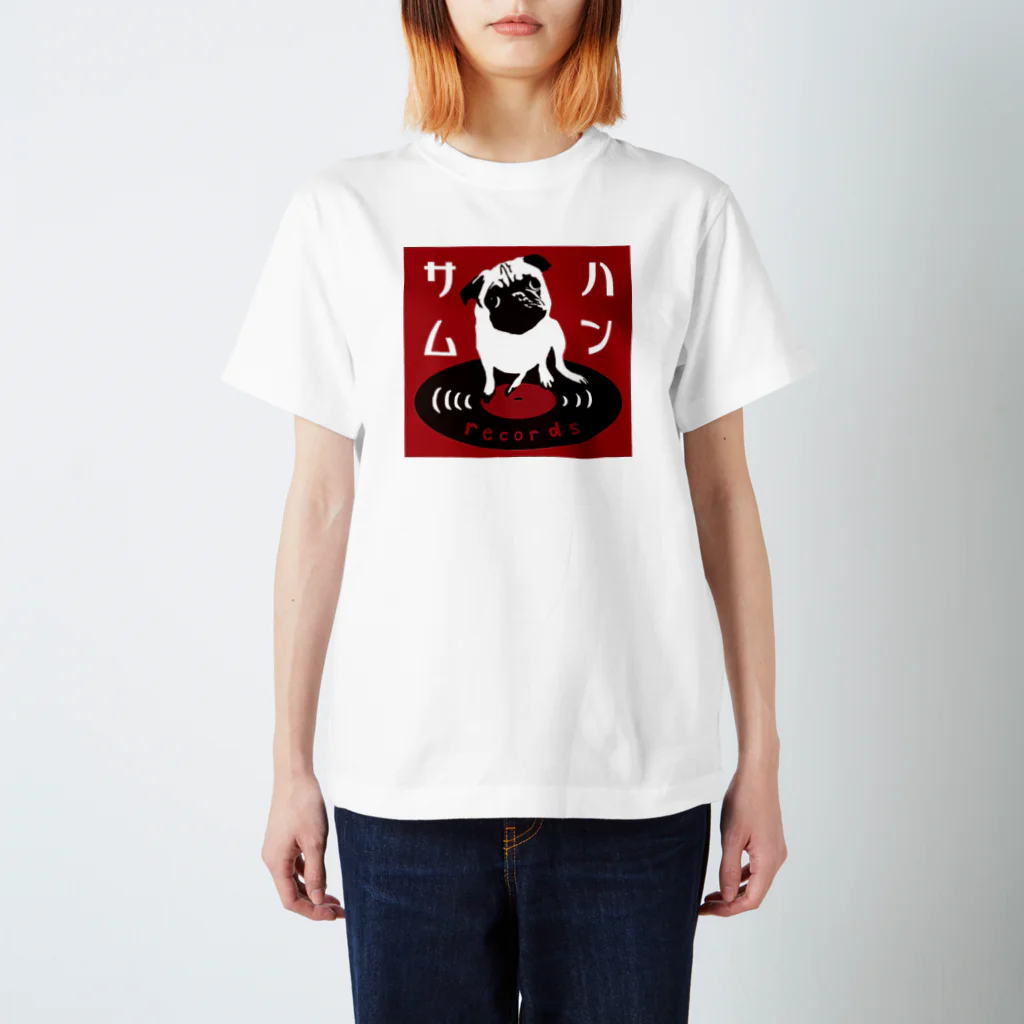 ハンサムレコーズ（湘南レコーズ）のハンサムレコード公式ロゴ スタンダードTシャツ