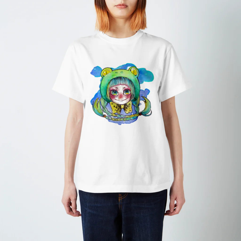 BARABARA　DESIGNのカエルの子 スタンダードTシャツ