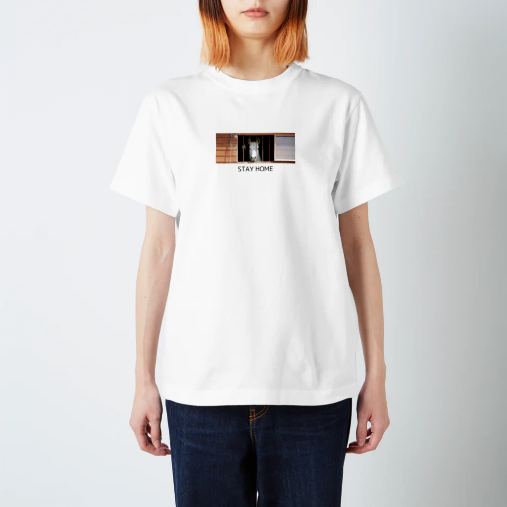 HarmonyCollege_Osyan-T-shirtのSTAY HOME エルダver Regular Fit T-Shirt