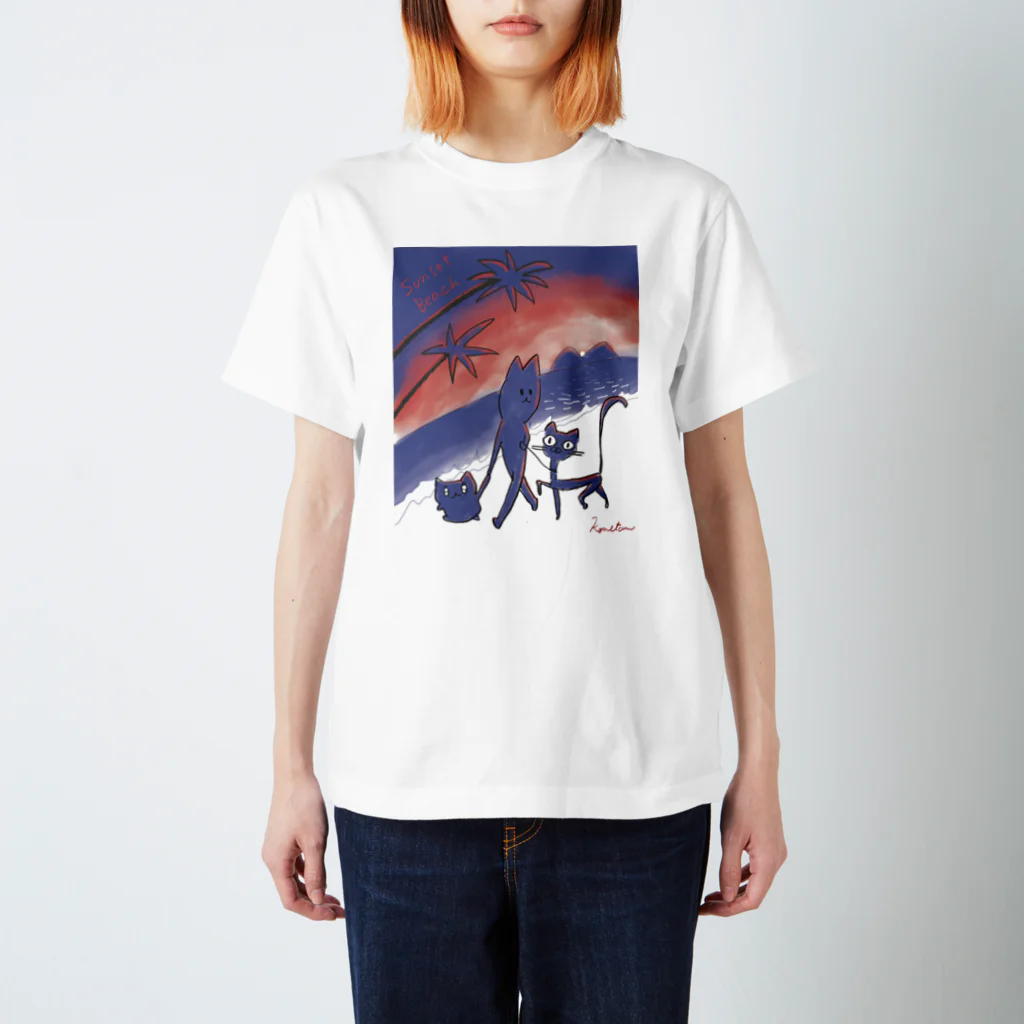 こねたんのサンセットこねたん Regular Fit T-Shirt