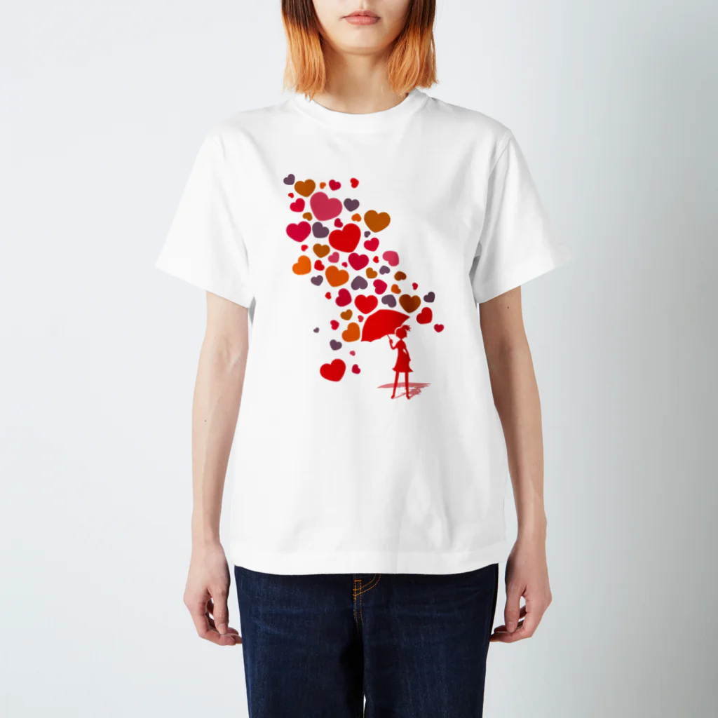 AURA_HYSTERICAのFalling_in_Love Regular Fit T-Shirt