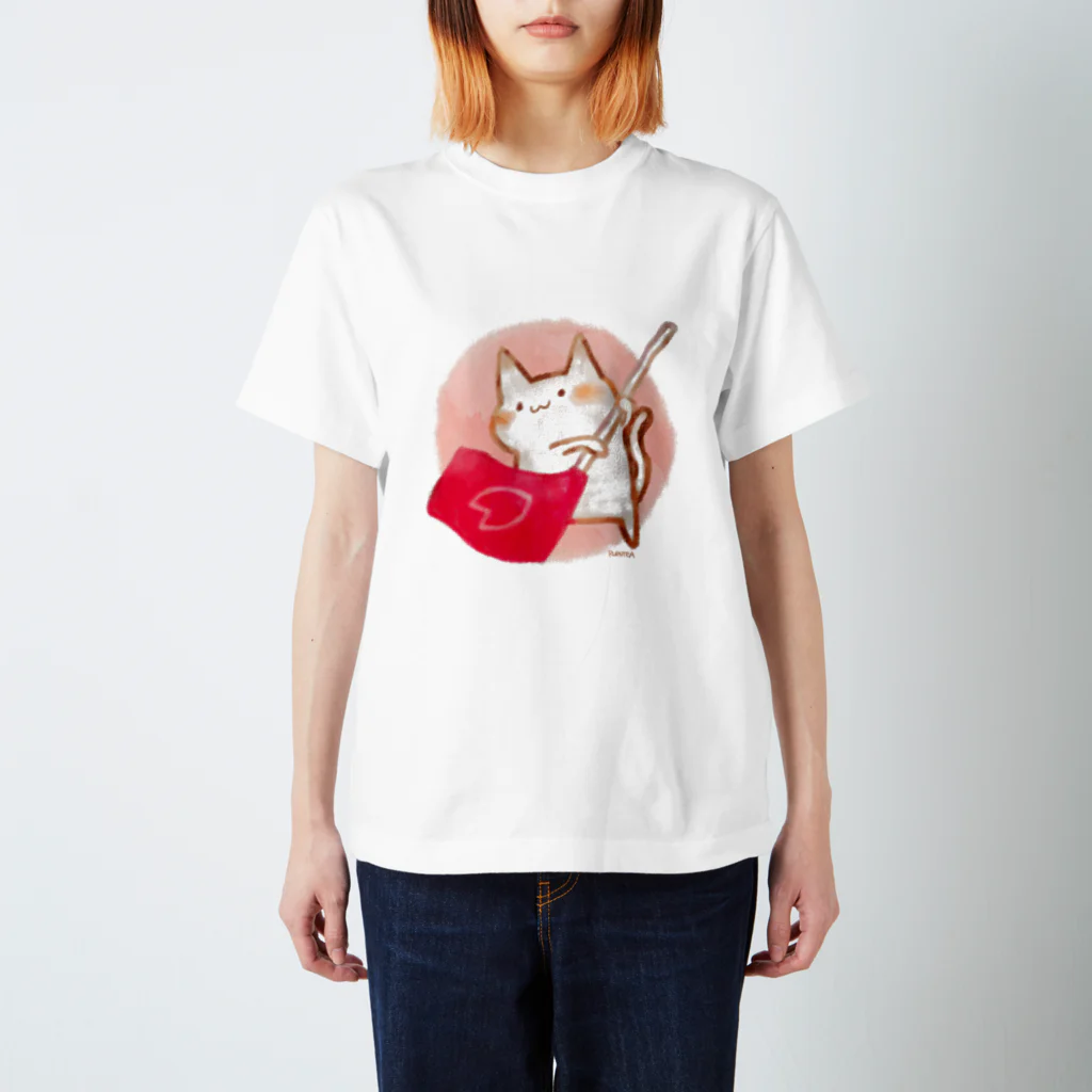 るるてあの春ねこカラーガード スタンダードTシャツ