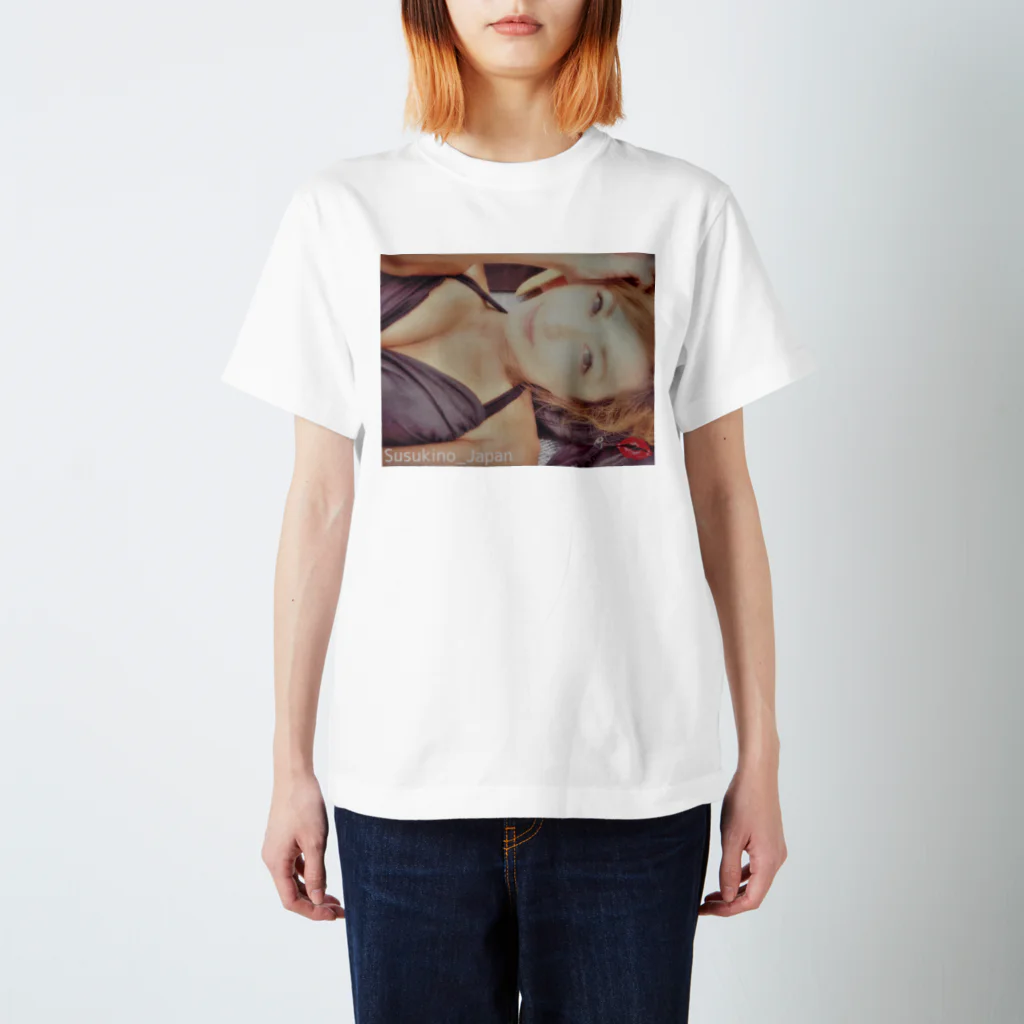 美女TJapan_SusukinoTshirtの@mamitan0826 美女T北海道 Regular Fit T-Shirt