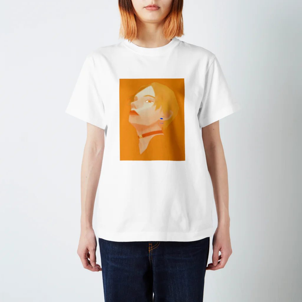 蒼の雨とオレンジ Regular Fit T-Shirt